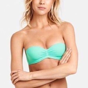 VICTORIA’S SECRET LIGHT BLUE STRAPLESS BIKINI TOP